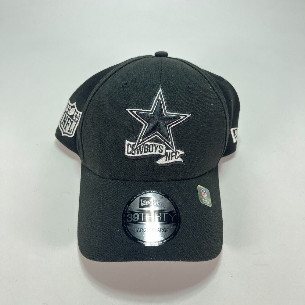 New Era 39THIRTY Dallas Cowboys Black 2022 Sideline Casual Cap Men's Size L/XL